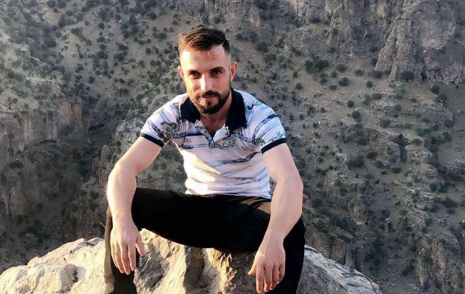 Jutyar perched on a stone in the mountains of Duhok province in 2019. Photo: handout
